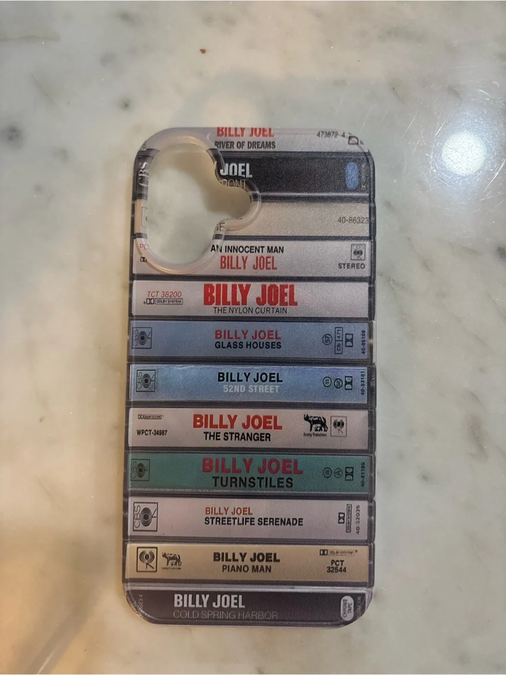 Billy Joel Cassette Stack IPhone 15 Phone Case - Multi-Color